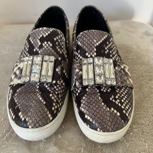 Michael Kors snake skin print slip ons size 6.5
